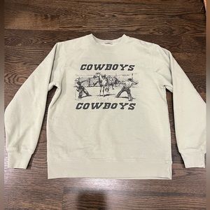 brandy melville/john galt green cowboys crew neck